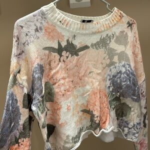 Show Me Your Mumu crop floral sweater